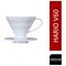 Hario V60 Plastic Coffee Dripper, Size 01, White