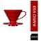 Hario V60 Plastic Coffee Dripper, Size 01, Red