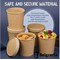 Caterpack Kraft Soup Bowls & Lids, 454ml, Pack of 25