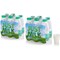 Candia Just Milk Semi Skimmed Milk Bottles, 1 Litre, Pack of 6