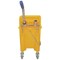 Yellow Colour Coded Wheeled Mop Bucket & Wringer, 17 Litre