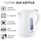 Tower Essentials Kettle, 1 Litre, 2.2kw, White