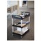 Catering Multi Use Utility Cart, 950x430x845mm(HxWxD), Black and Silver