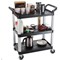 Catering Multi Use Utility Cart, 950x430x845mm(HxWxD), Black and Silver