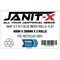 Janit-X Eco 100% Recycled XL Wiper/Forecourt Rolls, 280mmx400m, Blue, Pack of 2