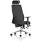 Onyx Ergo Leather Posture Chair with Headrest, Black