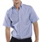 Beeswift Oxford Shirt, Short Sleeve, Blue, 15.5