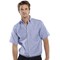 Beeswift Oxford Shirt, Short Sleeve, Blue, 18.5