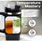 Dual Wall Insulated Tumbler with Straw and Lid, 852ml, Black