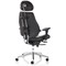 Chiro Plus Ultimate Leather Chair with Headrest, Black