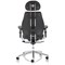 Chiro Plus Ultimate Leather Chair with Headrest, Black