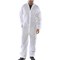 Beeswift Polyprop Boilersuit, White, Large