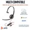 Poly Blackwire 3210 Monaural USB-C Headset +USB-C/A Adapter 8X214AA