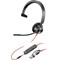 Poly Blackwire 3315 Monaural Microsoft Teams Certified USB-C Headset +3.5mm Plug +USB-C/A Adapter 8X