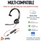 Poly Blackwire 3315 Monaural Microsoft Teams Certified USB-C Headset +3.5mm Plug +USB-C/A Adapter 8X