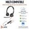 Poly Blackwire 3325 Stereo USB-C Headset +3.5mm Plug +USB-C/A Adapter 8X221AA