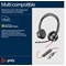 Poly Blackwire 8225 Stereo Microsoft Teams Certified USB-C Headset +USB-C/A Adapter 8X225AA