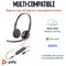 Poly Blackwire 3225 Stereo USB-C Headset +3.5mm Plug +USB-C/A Adapter 8X229AA