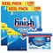 Finish Power Essential Dishwasher Tablets, Lemon, 2 pack bundle with Free Finish Dishwasher Deep Cleaner