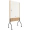 Rocada Natural Design Double Sided Mobile Whiteboard, 1000x1500mm