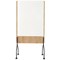 Rocada Natural Design Double Sided Mobile Whiteboard, 1000x1500mm