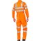 Beeswift Railspec Coveralls With Reflective Tape, Orange, 38T