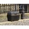 Victoriana Salt and Grit Bin without Hopper Feed, 200 Litre, Black