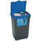 Economy Salt and Grit Bin, 47 Litre, Black/Blue