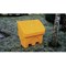 Salt and Grit Bin with 125kg Brown Rock Salt, 130 Litre, Yellow