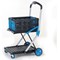 Large Folding Trolley with Folding Box Black/Blue 415149