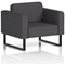 Brixworth Armchair, With Black Legs, In X2 Fabric, Arithmetic