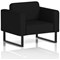 Brixworth Armchair, With Black Legs, In X2 Fabric, Diameter