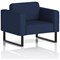 Brixworth Armchair, With Black Legs, In Synergy Fabric, Alike