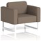 Brixworth Armchair, With White Legs, In X2 Fabric, Theory