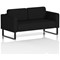 Brixworth 2 Seater Sofa, With Black Legs, In X2 Fabric, Diameter