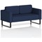 Brixworth 2 Seater Sofa, With Black Legs, In Synergy Fabric, Alike