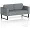 Brixworth 2 Seater Sofa, With Black Legs, In Synergy Fabric, Partner