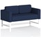 Brixworth 2 Seater Sofa, With White Legs, In Synergy Fabric, Alike