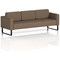 Brixworth 3 Seater Sofa, With Black Legs, In Sumi Fabric, Osaka