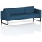 Brixworth 3 Seater Sofa, With Black Legs, In Sumi Fabric, Uto