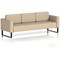 Brixworth 3 Seater Sofa, With Black Legs, In Yoredale Fabric, Gordale