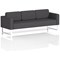 Brixworth 3 Seater Sofa, With White Legs, In X2 Fabric, Arithmetic