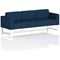 Brixworth 3 Seater Sofa, With White Legs, In X2 Fabric, Calculus