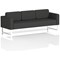 Brixworth 3 Seater Sofa, With White Legs, In Synergy Fabric, Mix