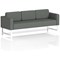 Brixworth 3 Seater Sofa, With White Legs, In Sumi Fabric, Kobe