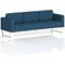 Brixworth 3 Seater Sofa, With White Legs, In Sumi Fabric, Uto