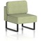 Brixworth Modular Seating Central Unit, With Black Legs, In Rivet Fabric, Burnish