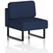 Brixworth Modular Seating Central Unit, With Black Legs, In Synergy Fabric, Alike