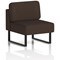 Brixworth Modular Seating Central Unit, With Black Legs, In Synergy Fabric, Wed