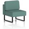 Brixworth Modular Seating Central Unit, With Black Legs, In Sumi Fabric, Handa